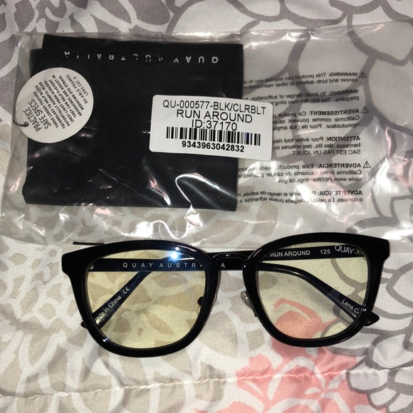 Quay Australia Accessories - Brand new blue light run around Quay glasses
